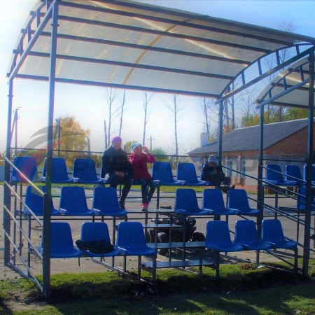 Купить Трибуна для зрителей 3 ряда на 20 мест с навесом и перилами в Медвежьегорске 