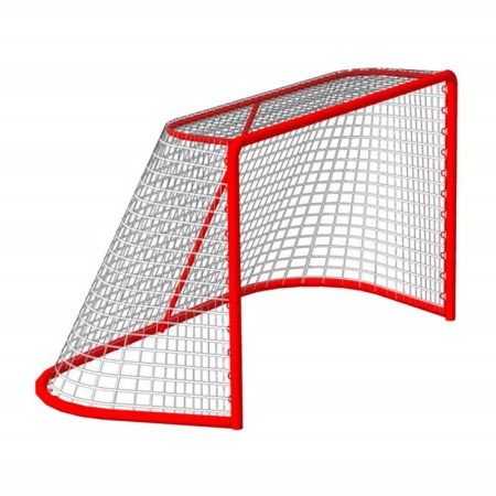 Купить Сетка хоккейная на ворота 1,22мх1,83мх0,5мх1,15м, нить 3,5 мм, узловая в Медвежьегорске 