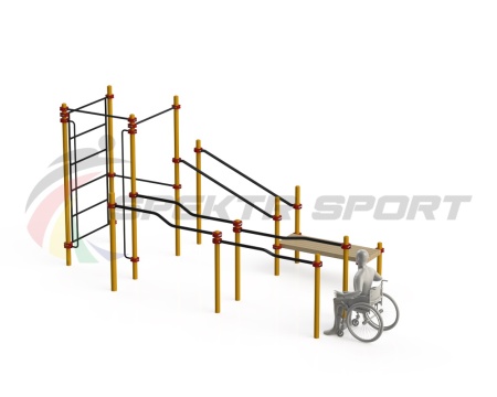 Купить Спортивный комплекс для инвалидов-колясочников WRK-D16_76mm в Медвежьегорске 